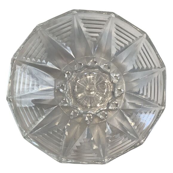 Antique Crystal Candy Dish - Picture 3 of 3